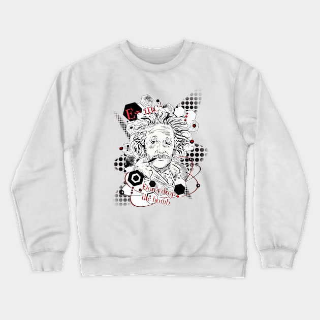 Einstein Crewneck Sweatshirt by Eve Atoms Apple